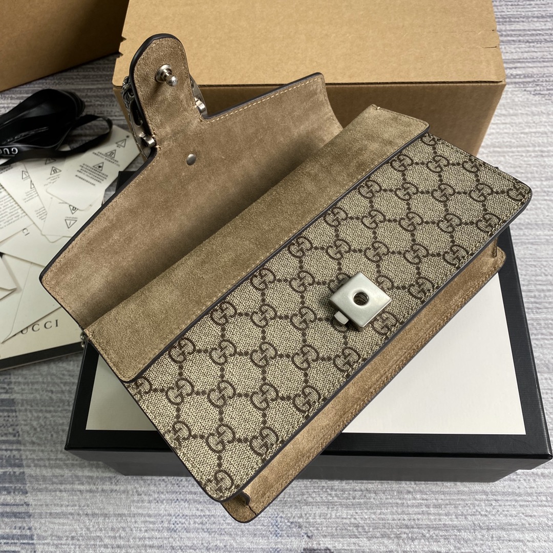 Gucci Dionysus GG Small Shoulder Bag 499623 Khaki